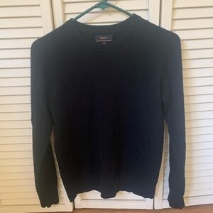 Quince BlackCrewneck Sweater